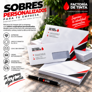 Sobres corporativos personalizados