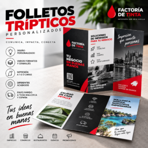 Folletos trípticos personalizados